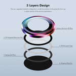 ENKAY HAT PRINCE For iPhone 17 Pro Max / iPhone 17 Pro Camera Lens Protector  Metal Ring Lens Film