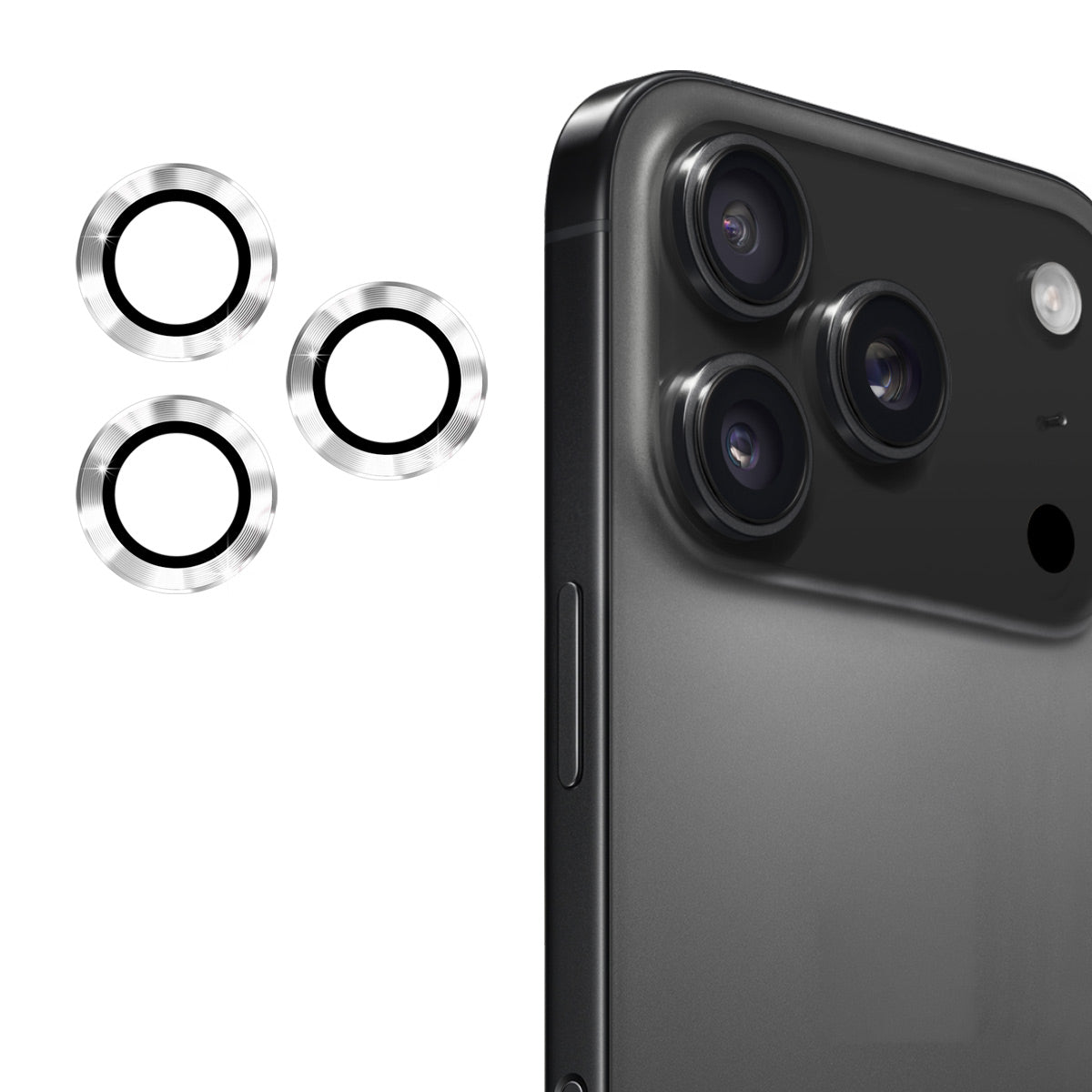 ENKAY HAT PRINCE For iPhone 17 Pro Max / iPhone 17 Pro Camera Lens Protector  Metal Ring Lens Film