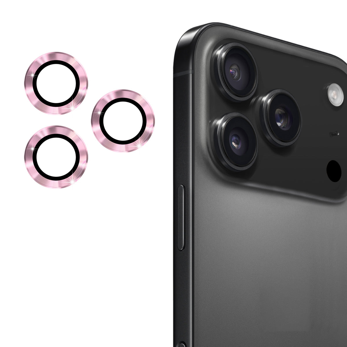 ENKAY HAT PRINCE For iPhone 17 Pro Max / iPhone 17 Pro Camera Lens Protector  Metal Ring Lens Film