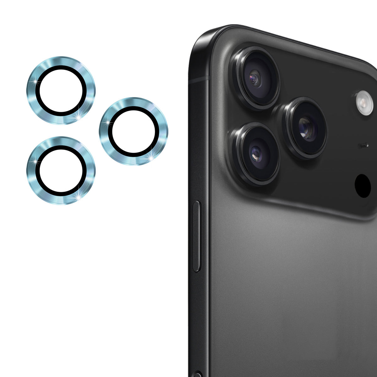 ENKAY HAT PRINCE For iPhone 17 Pro Max / iPhone 17 Pro Camera Lens Protector  Metal Ring Lens Film