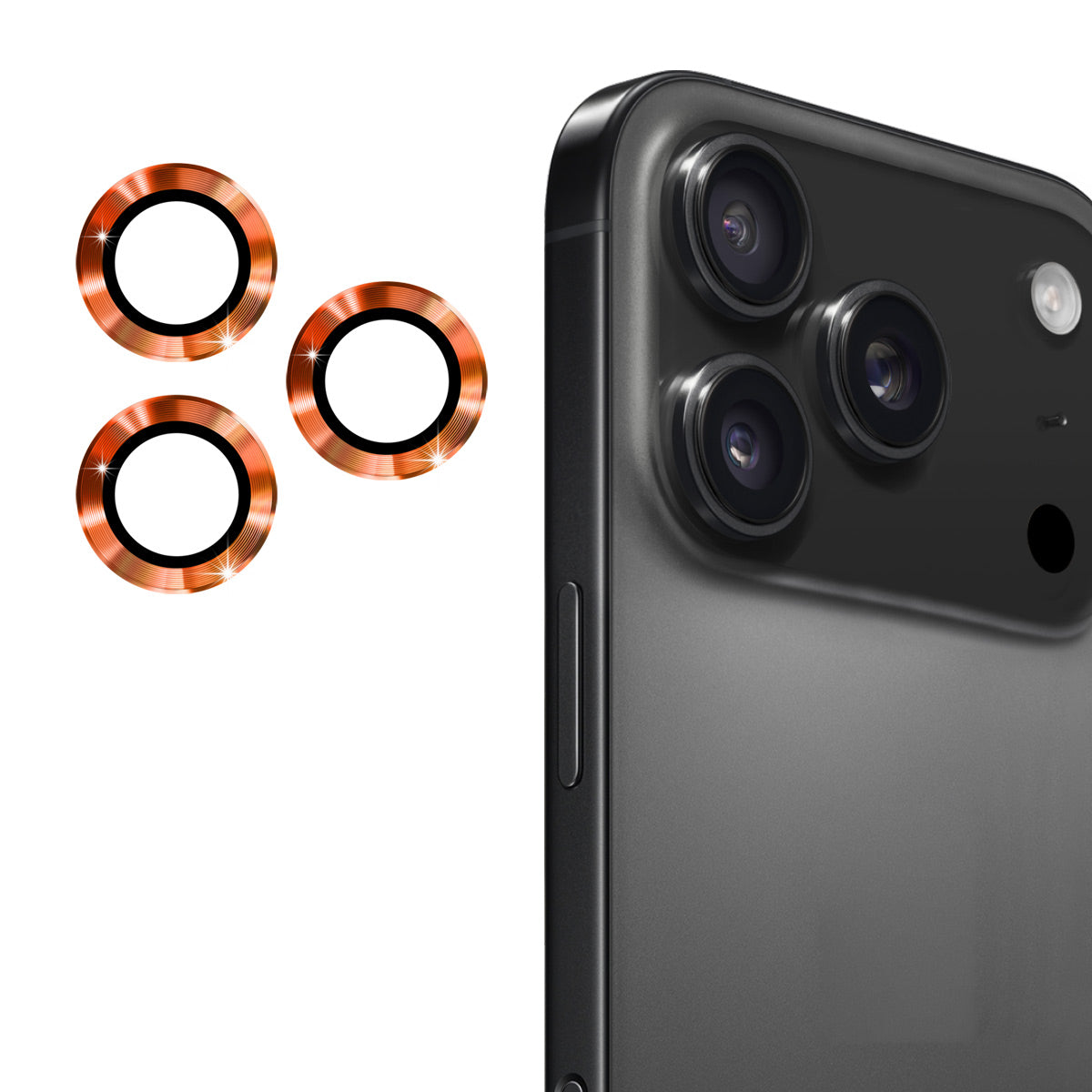ENKAY HAT PRINCE For iPhone 17 Pro Max / iPhone 17 Pro Camera Lens Protector  Metal Ring Lens Film