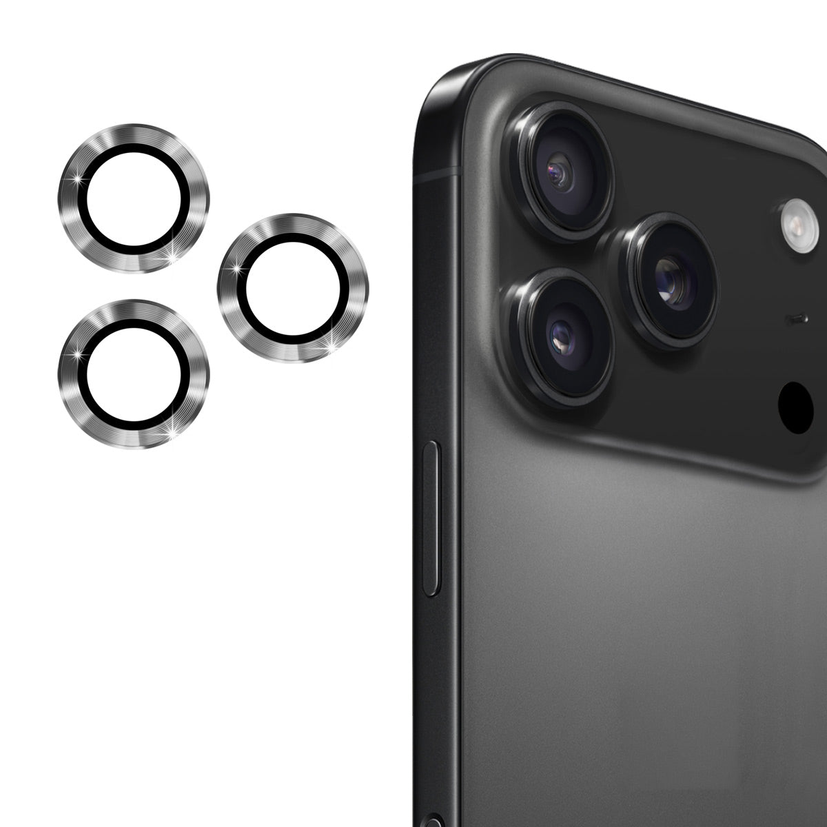 ENKAY HAT PRINCE For iPhone 17 Pro Max / iPhone 17 Pro Camera Lens Protector  Metal Ring Lens Film