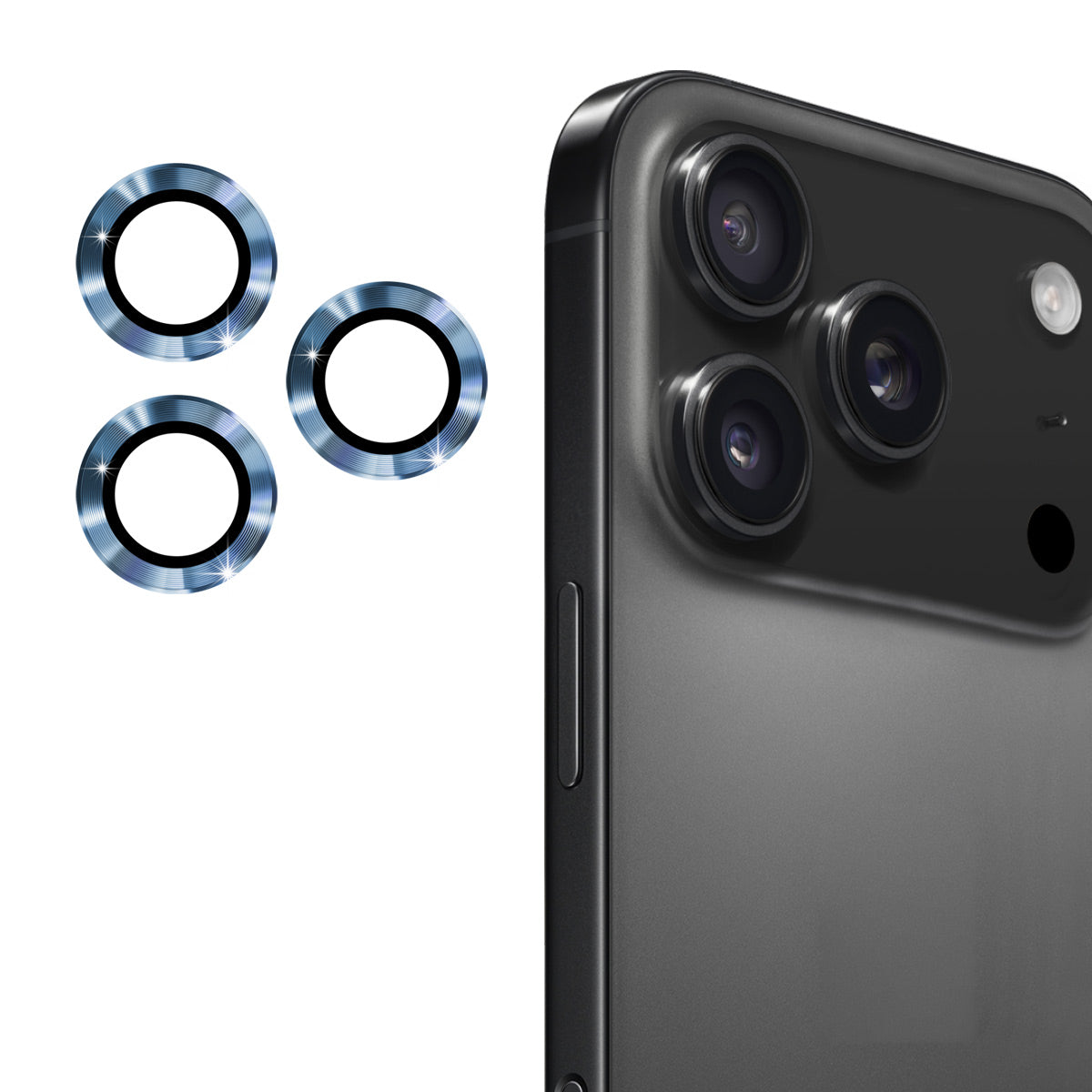 ENKAY HAT PRINCE For iPhone 17 Pro Max / iPhone 17 Pro Camera Lens Protector  Metal Ring Lens Film