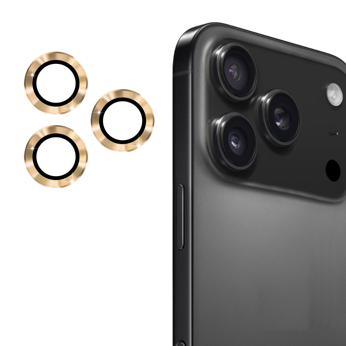 ENKAY HAT PRINCE For iPhone 17 Pro Max / iPhone 17 Pro Camera Lens Protector  Metal Ring Lens Film