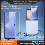 IMAK Hydrogel Film 4th Gen for Samsung Galaxy Z Flip8 / Z Flip7 5G 1 Set TPU Screen Film (Front Screen + Inner Large Screen)