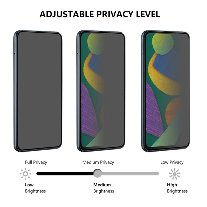 Til Samsung Galaxy A03 Core Privacy Skærmbeskytter Hærdet Glas Anti-Kig Film Fuld Dækning