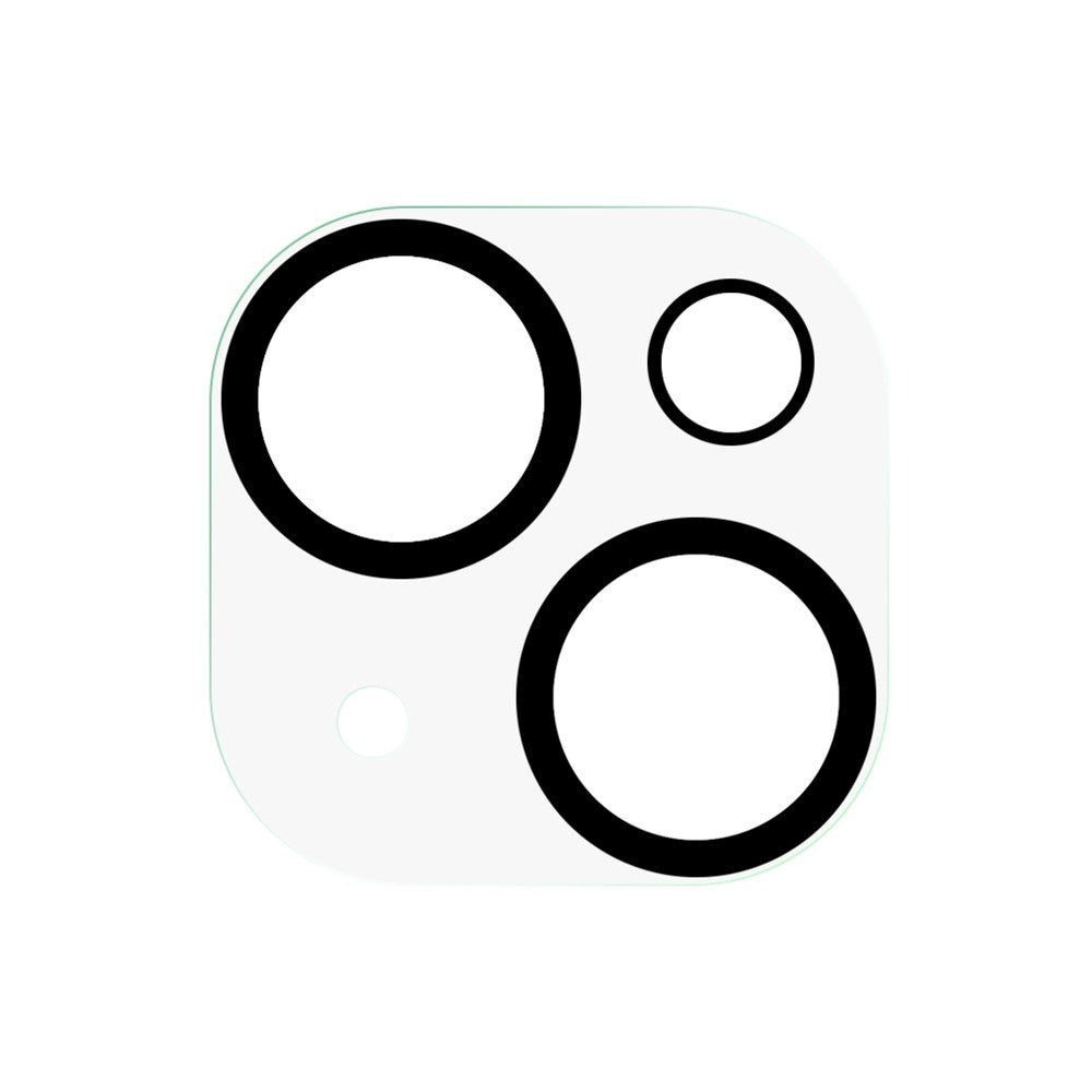 Til iPhone 14 / 14 Plus hærdet glas anti-eksponering linsebeskytter ét-stykke anti-ridse bagkamerabeskyttelse