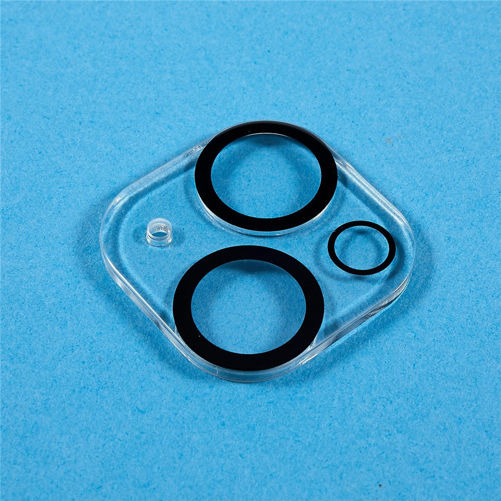 Til iPhone 14 / 14 Plus hærdet glas anti-eksponering linsebeskytter ét-stykke anti-ridse bagkamerabeskyttelse