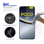 RURIHAI 10Pcs For Xiaomi Poco F7 5G Screen Protector 0.26mm 2.5D High Aluminium Silicon Glass Film