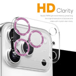NORTHJO For iPhone 17 Pro Camera Lens Protector Glitter Bling Circles Tempered Glass HD Clear 3D Full Coverage