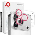 NORTHJO For iPhone 17 Pro Camera Lens Protector Glitter Bling Circles Tempered Glass HD Clear 3D Full Coverage