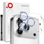 NORTHJO For iPhone 17 Pro Camera Lens Protector Glitter Bling Circles Tempered Glass HD Clear 3D Full Coverage