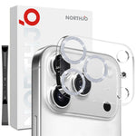 NORTHJO For iPhone 17 Pro Camera Lens Protector Glitter Bling Circles Tempered Glass HD Clear 3D Full Coverage
