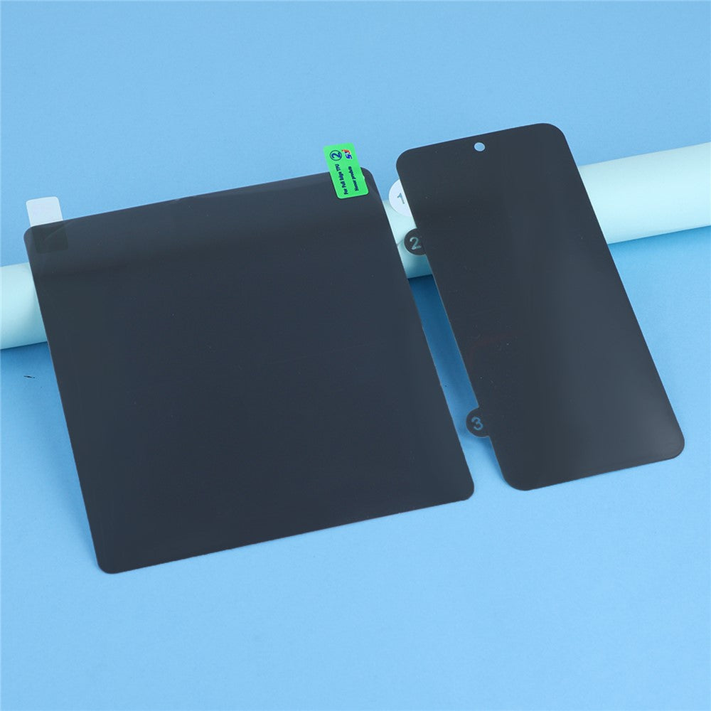 For Oppo Find N3 5G Anti-Spy Screen Protector PET Matte Front and Back Screen Film