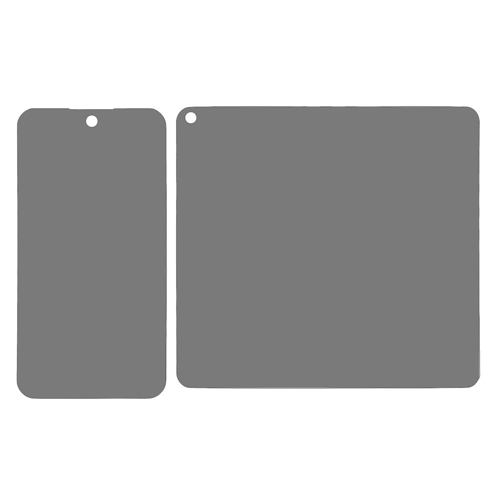 For Oppo Find N Anti-Spy Screen Protector PET Matte Front and Back Screen Film