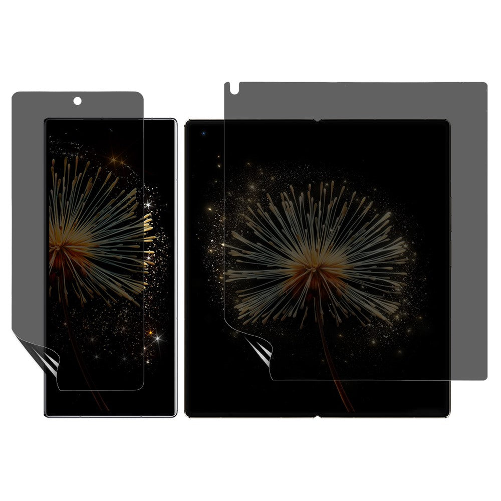 For Xiaomi Mix Fold 3 5G Anti-Spy Screen Protector PET Matte Front and Back Screen Film