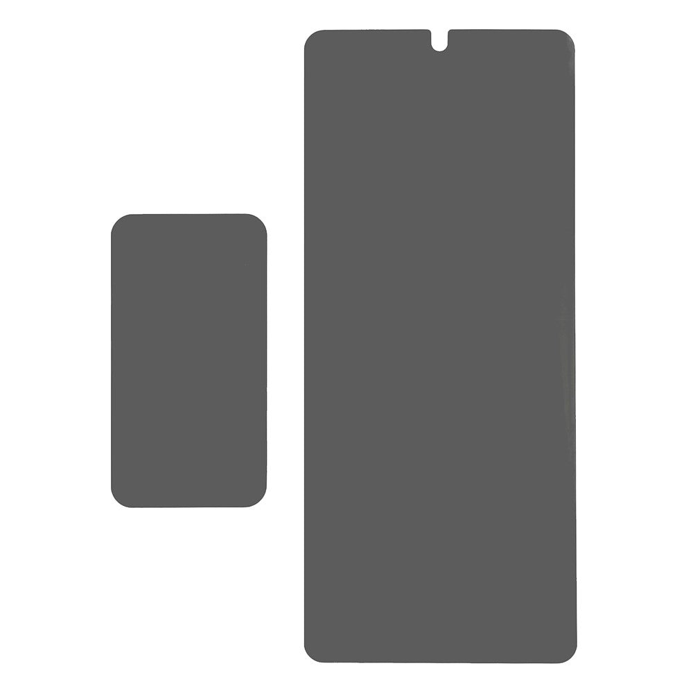 For Oppo Find N2 Flip 5G Anti-Spy Screen Protector PET Matte Front and Back Screen Film