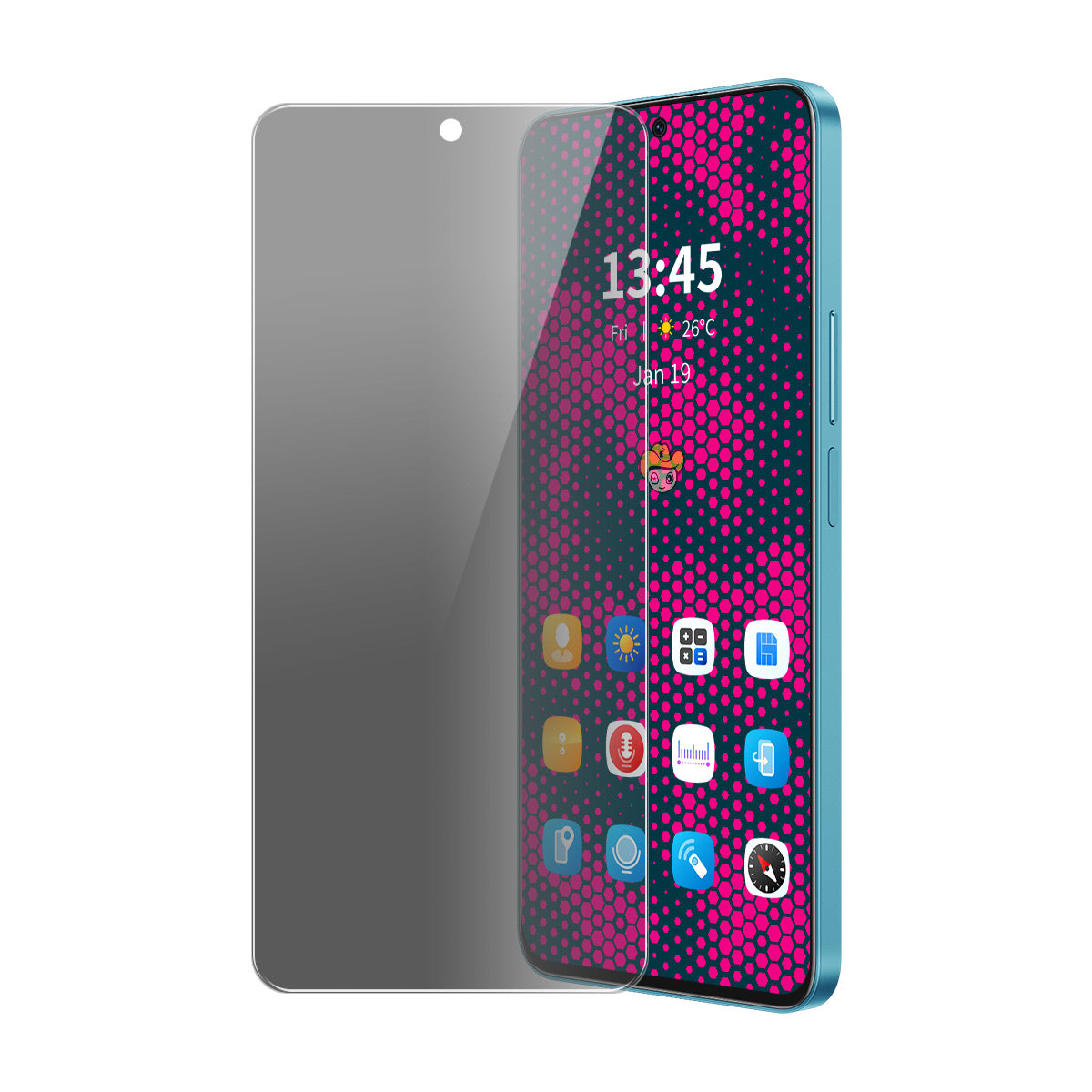 ENKAY HAT PRINCE For Honor X70i Anti-Spy Film  Anti-Glare Screen Protector Tempered Glass
