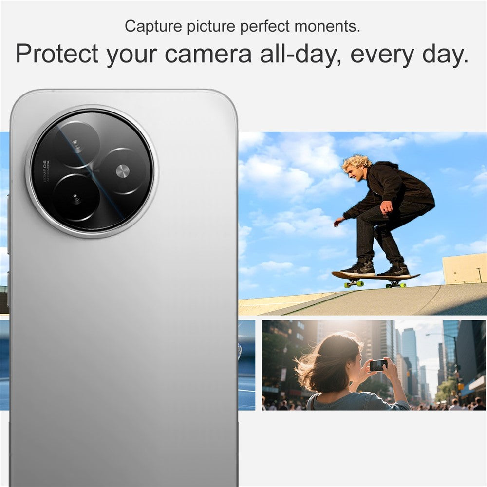IMAK For Xiaomi Redmi K80 Ultra 5G Tempered Glass Camera Lens Protector with Self Positioning Frame (Black Version)