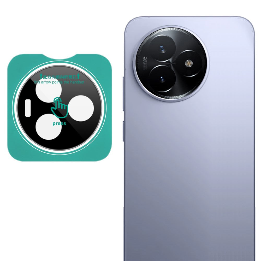 IMAK For Xiaomi Redmi K80 Ultra 5G Tempered Glass Camera Lens Protector with Self Positioning Frame (Black Version)