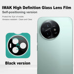 IMAK For Xiaomi Redmi K80 Ultra 5G Tempered Glass Camera Lens Protector with Self Positioning Frame (Black Version)