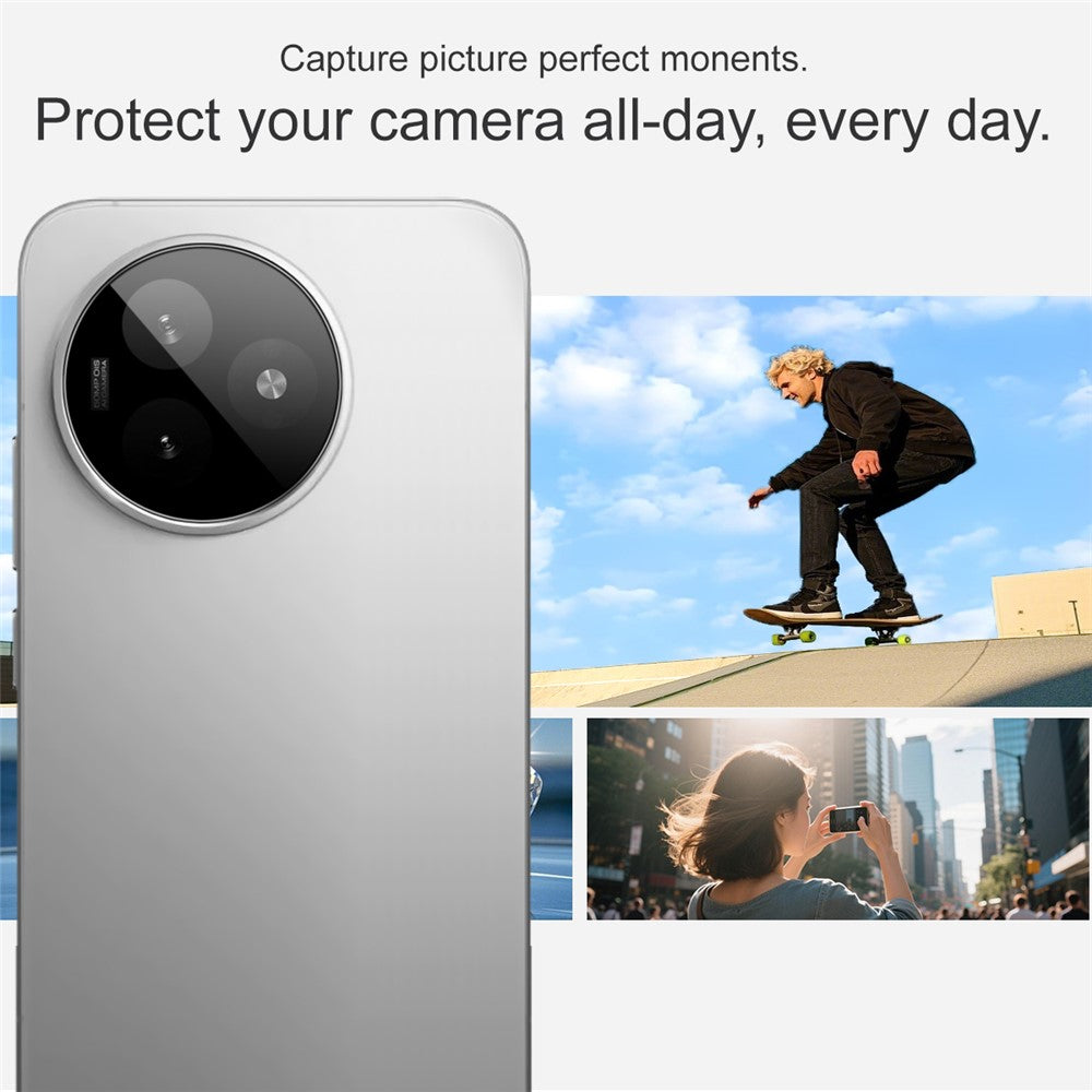 IMAK For Xiaomi Redmi K80 Ultra 5G Camera Lens Protector Tempered Glass HD Clear Lens Film (Black Version)