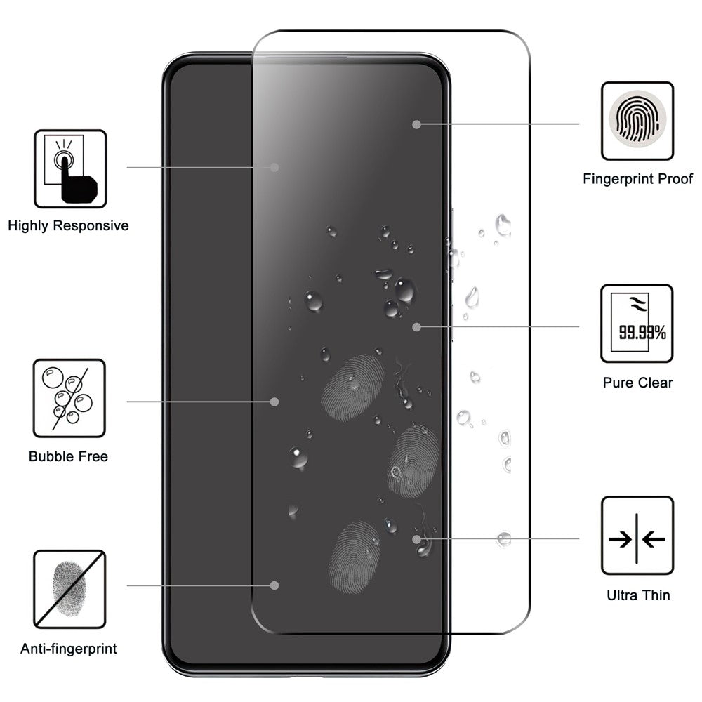 2.5D Arc Edge HD-skærmbeskyttelse til Xiaomi 12T 5G / 12T Pro 5G / Redmi K50 Ultra 5G, førsteklasses aluminium-silikaglas med berøringsskærmbeskyttelsesfilm