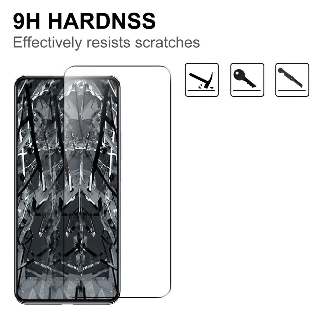 2.5D Arc Edge HD-skærmbeskyttelse til Xiaomi 12T 5G / 12T Pro 5G / Redmi K50 Ultra 5G, førsteklasses aluminium-silikaglas med berøringsskærmbeskyttelsesfilm