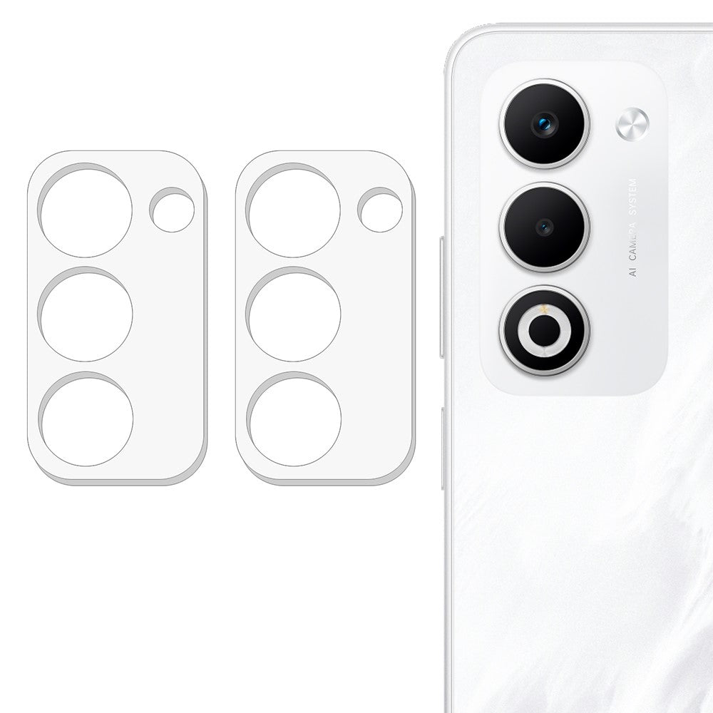 2 st för Oppo A5 5G / A5 4G / K13x 5G kameralinsskydd 3D bågkant reptålig härdat glaslinsfilm