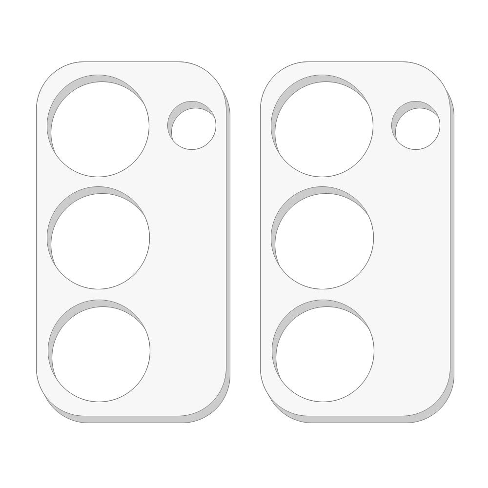 2Pcs For Oppo A5 5G / A5 4G / K13x 5G Camera Lens Protector 3D Arc Edge Anti-Scratch Tempered Glass Lens Film