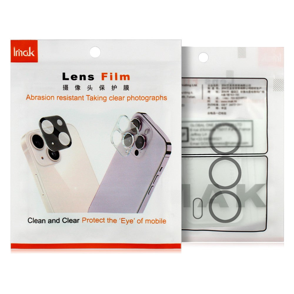 IMAK For Xiaomi Redmi Note 14 Pro 5G /  Poco X7 5G Tempered Glass Camera Lens Protector with Self Positioning Frame (Complete Covering)
