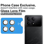 IMAK Camera Lens Protector For Xiaomi Redmi K70 5G /  K70 Pro 5G / K70E 5G / Poco X6 Pro 5G / F6 Pro 5G Tempered Glass Lens Film with Self Positioning Frame (Complete Covering)