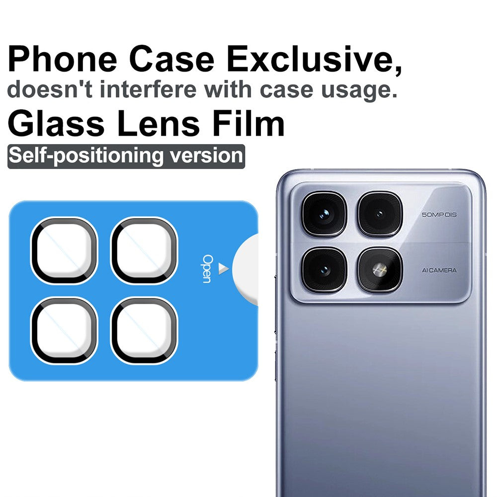 IMAK For Xiaomi Redmi K70 Ultra Tempered Glass Camera Lens Protector with Self Positioning Frame (Complete Covering)