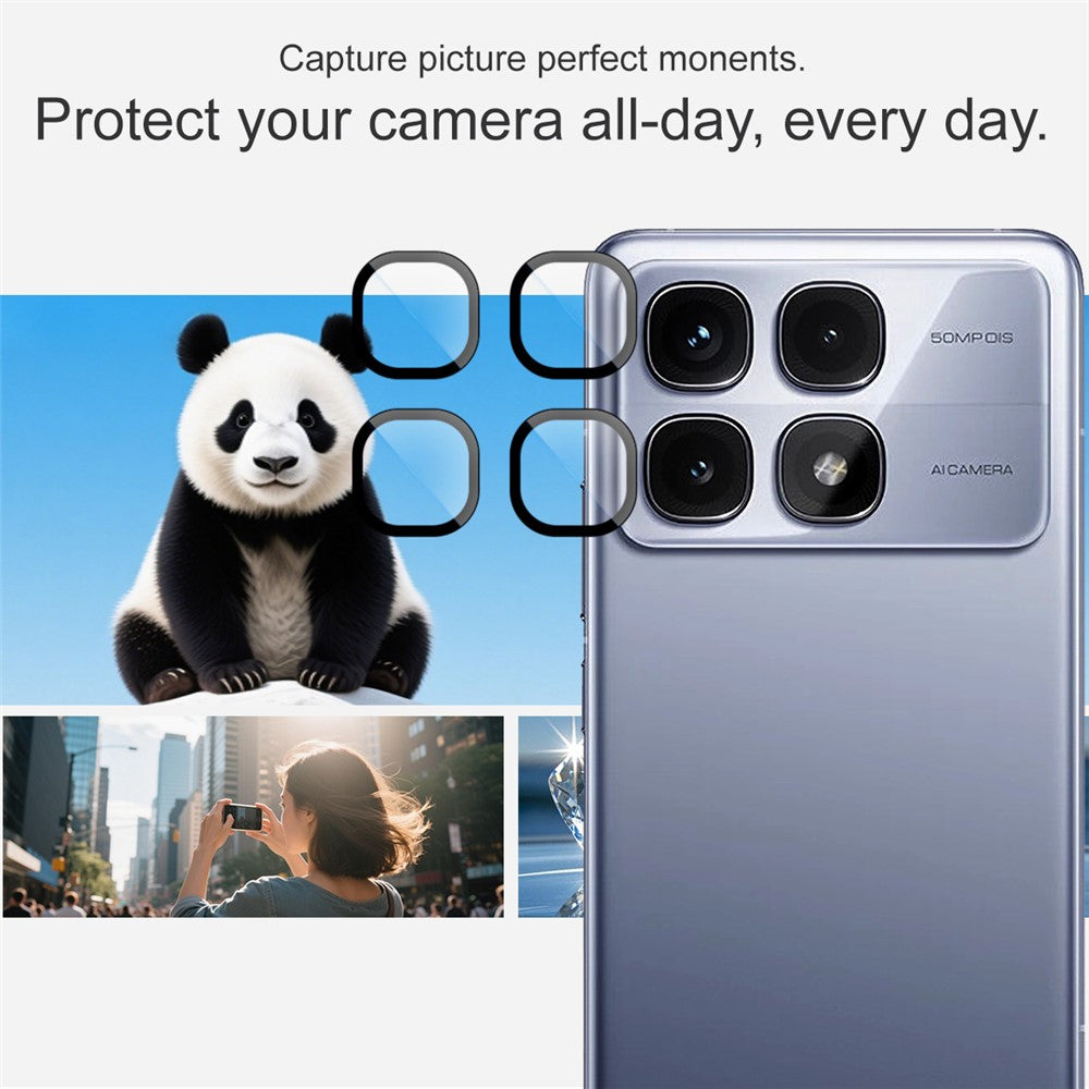 IMAK For Xiaomi Redmi K70 Ultra Tempered Glass Camera Lens Protector with Self Positioning Frame (Complete Covering)