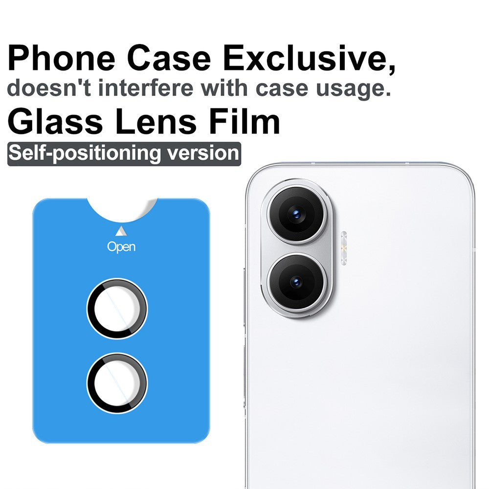 IMAK For Xiaomi Redmi Turbo 4 Pro 5G Tempered Glass Camera Lens Protector with Self Positioning Frame (Complete Covering)