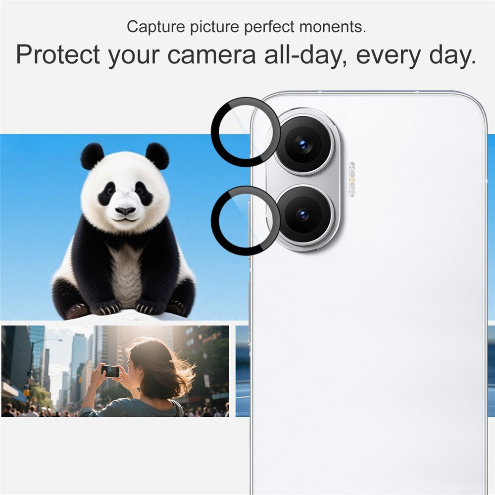 IMAK For Xiaomi Redmi Turbo 4 Pro 5G Tempered Glass Camera Lens Protector with Self Positioning Frame (Complete Covering)