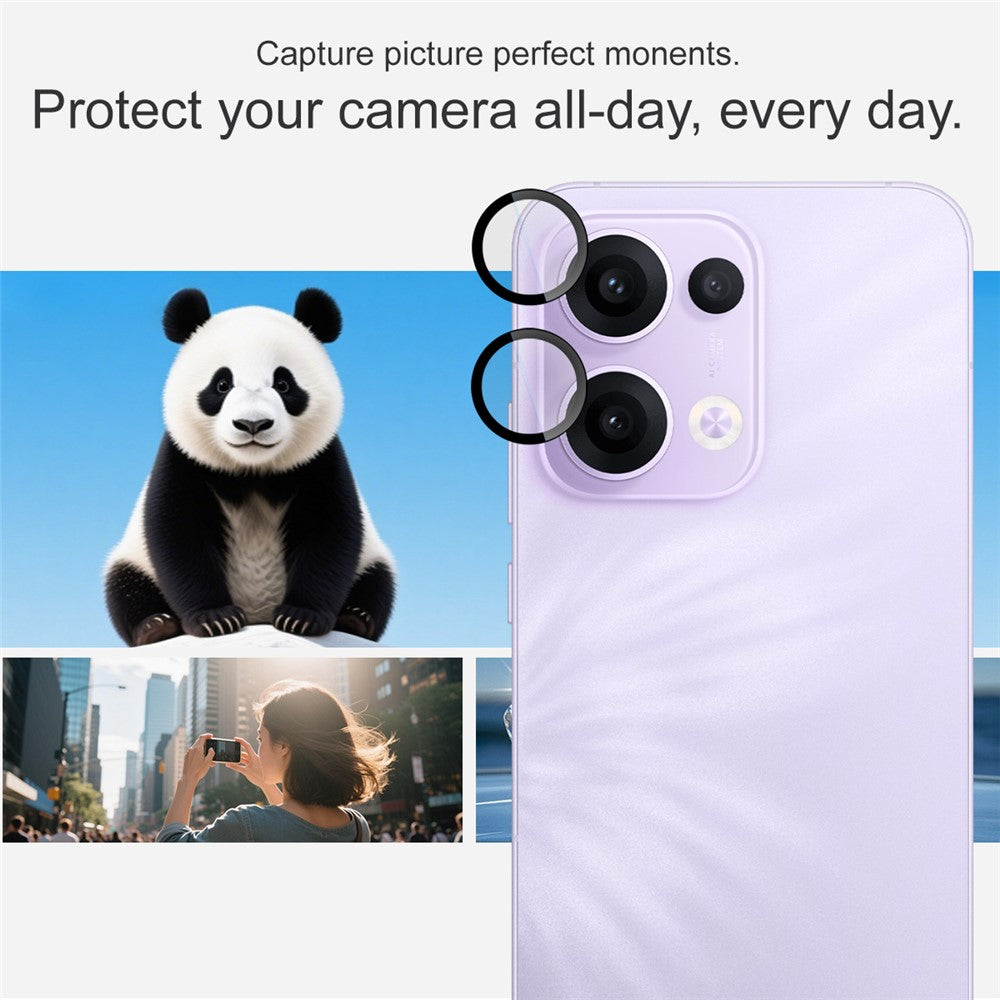 IMAK For Oppo Reno13 5G (Global) Tempered Glass Camera Lens Protector with Self Positioning Frame (Complete Covering)