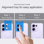 IMAK For Oppo Reno13 5G (Global) Tempered Glass Camera Lens Protector with Self Positioning Frame (Complete Covering)