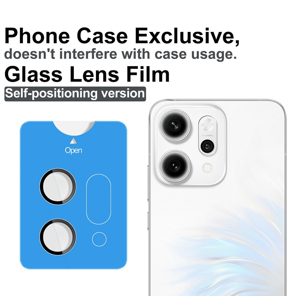 IMAK For Oppo Reno14 Pro 5G (Global) Tempered Glass Camera Lens Protector with Self Positioning Frame (Complete Covering)