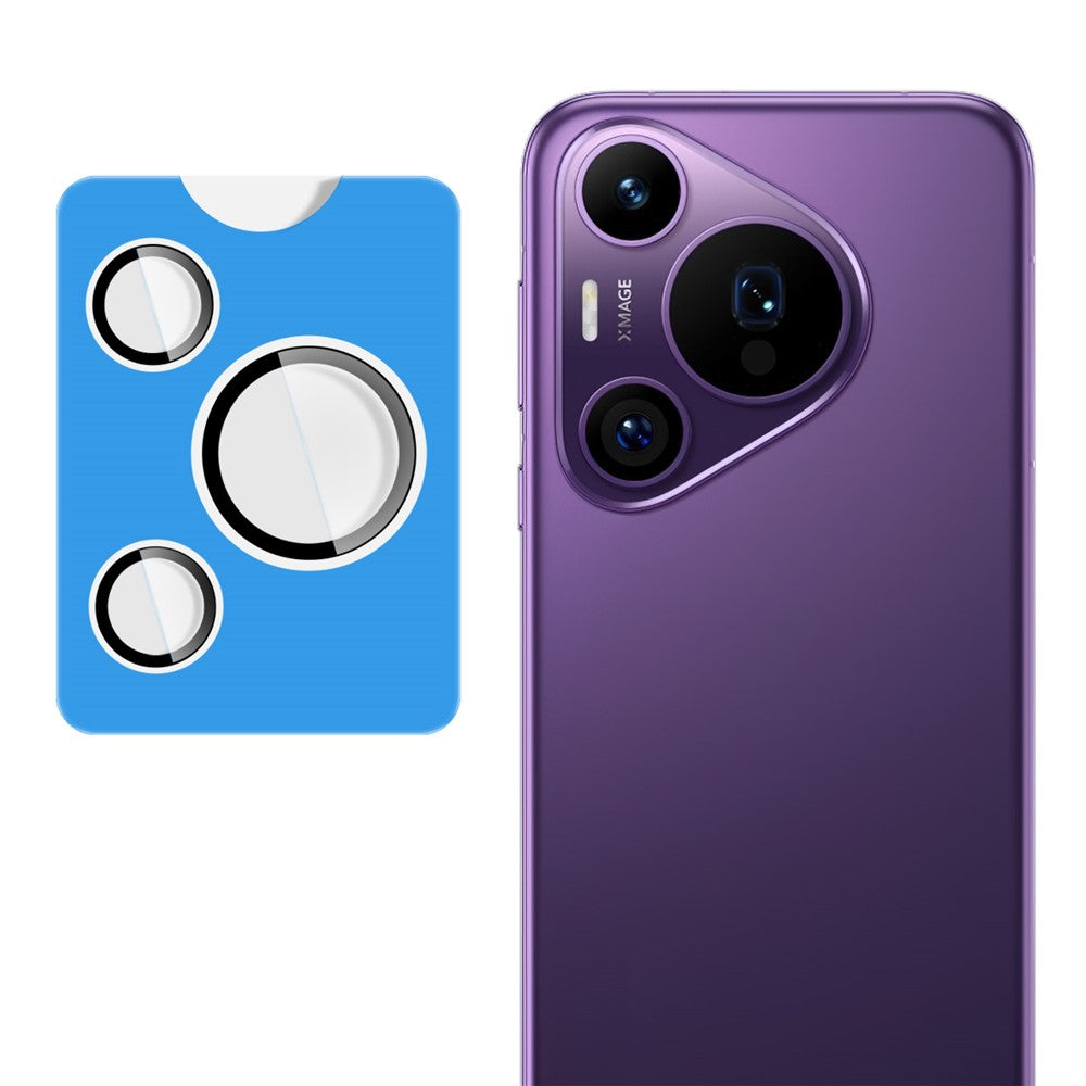 IMAK For Huawei Pura 70 Pro / Pura 70 Pro+ Tempered Glass Camera Lens Protector with Self Positioning Frame (Complete Covering)