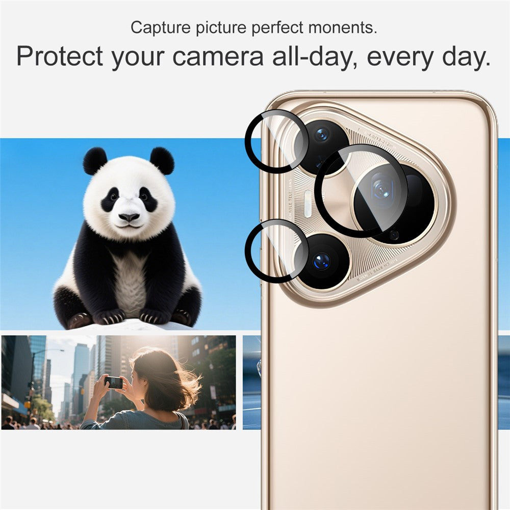 IMAK For Huawei Pura 80 Ultra Tempered Glass Camera Lens Protector with Self Positioning Frame (Complete Covering)
