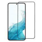 Samsung Galaxy S22 5G / S23 0,18 mm ultratunn komplett täckande silkestryck härdat glasfilm heltäckande HD klart skärmskydd (version med fingeravtryckslåsning)