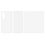 Til Samsung Galaxy Z Fold7 5G Hydrogel Skærmbeskyttersæt, Ydre + Indre + Bagside + Side Blød TPU Film