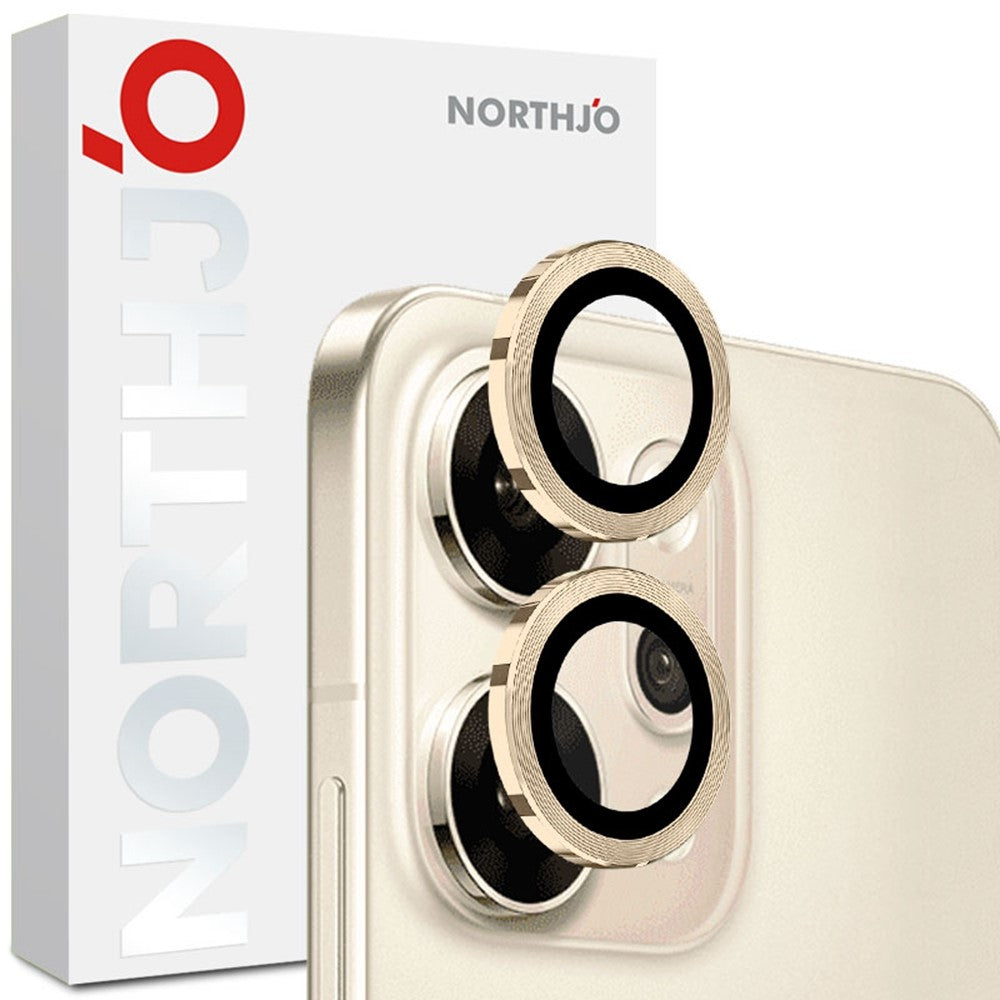 NORTHJO 1 Set For Oppo Reno14 Pro 5G (Global) Tempered Glass Camera Lens Film CD Veins Metal Ring Lens Guard