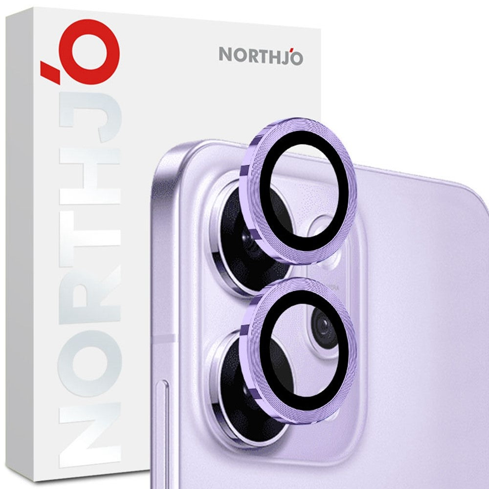 NORTHJO 1 Set For Oppo Reno14 Pro 5G (Global) Tempered Glass Camera Lens Film CD Veins Metal Ring Lens Guard