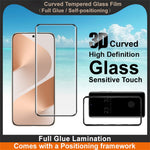 IMAK Skärmskydd för Huawei Pura 80 Pro / Pura 80 Pro+ / Pura 80 Ultra Full Glue 3D Böjd Härdat Glasfilm med Positioneringsram