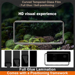 IMAK Skärmskydd för Huawei Pura 80 Pro / Pura 80 Pro+ / Pura 80 Ultra Full Glue 3D Böjd Härdat Glasfilm med Positioneringsram