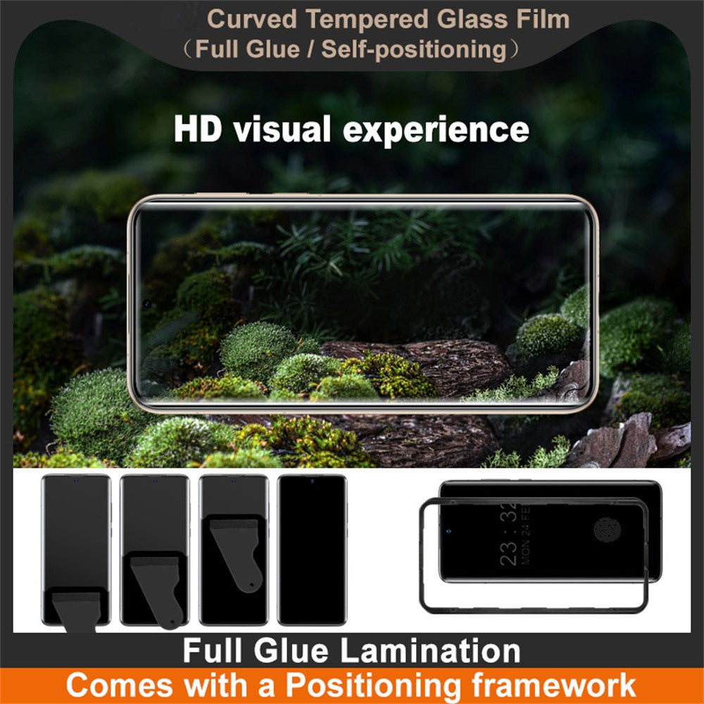 IMAK Skärmskydd för Huawei Pura 80 Pro / Pura 80 Pro+ / Pura 80 Ultra Full Glue 3D Böjd Härdat Glasfilm med Positioneringsram