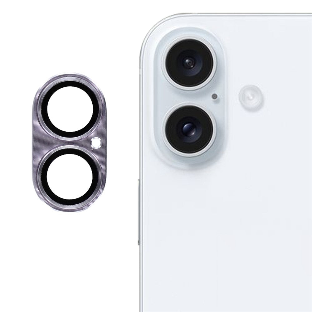 Kameralinsebeskyttelse i metal og hærdet glas til iPhone 17 - Lilla