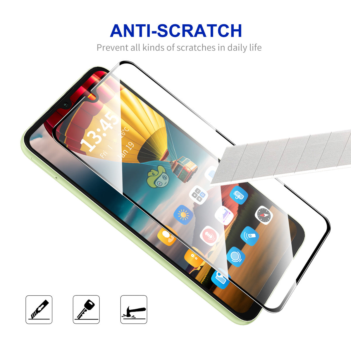 ENKAY HAT PRINCE til Xiaomi Redmi 15C 5G (EU) (173mm) / Poco C85 4G (173mm) / 15C 4G (EU) (173mm), 2 skærmbeskyttere i hærdet glas med silketryk
